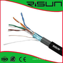 4pr 24AWG LAN Kabel FTP Cat5e Kabel mit ISO / Ce / RoHS